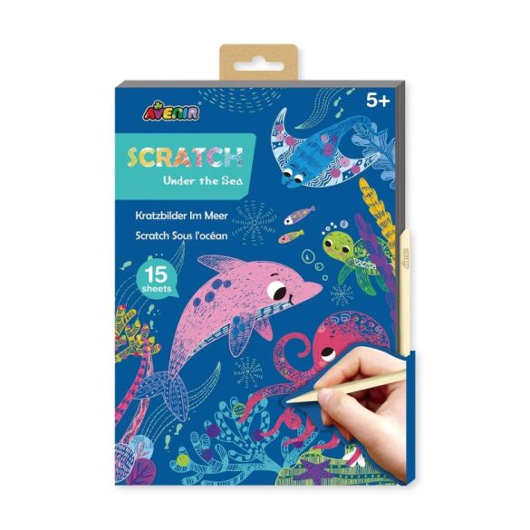 Carte desenată manual, dimensiune A5, Under the sea Avenir