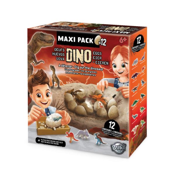 Mega dino set de descoperire cu 12 ouă surpriză BUKI