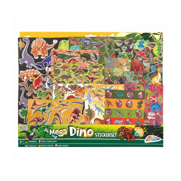 Mega set de autocolante, Dinosaurs Grafix